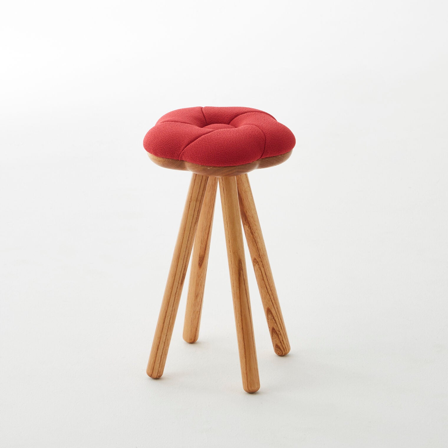 Wood base stool
