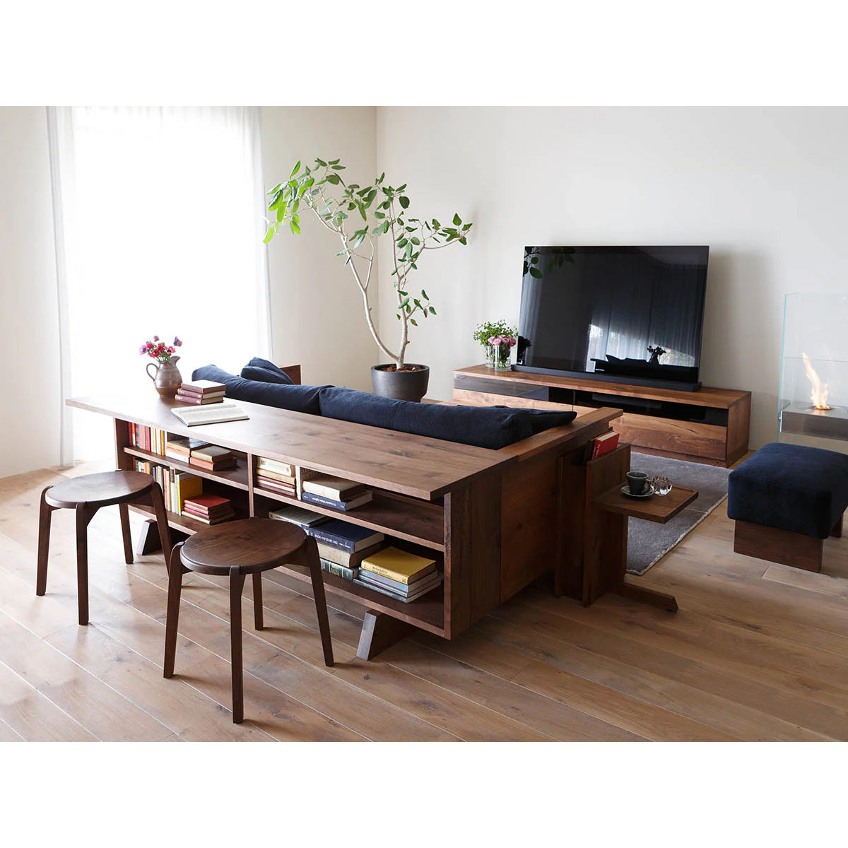 CARAMELLA High Sofa with CARAMELLA Counter Shelf