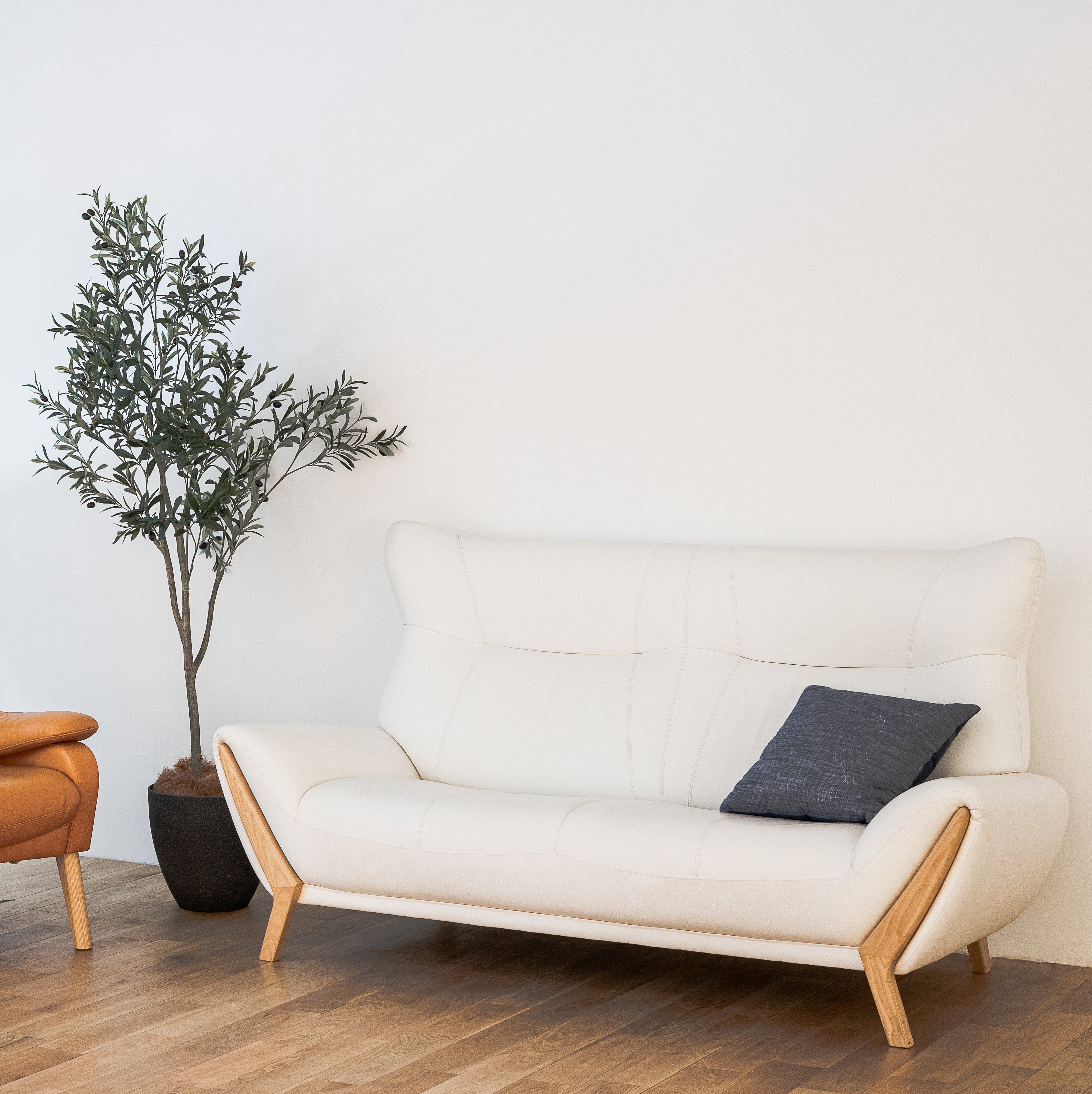 3P / N-7 Natural Ash / Rank B Leather 0832 White