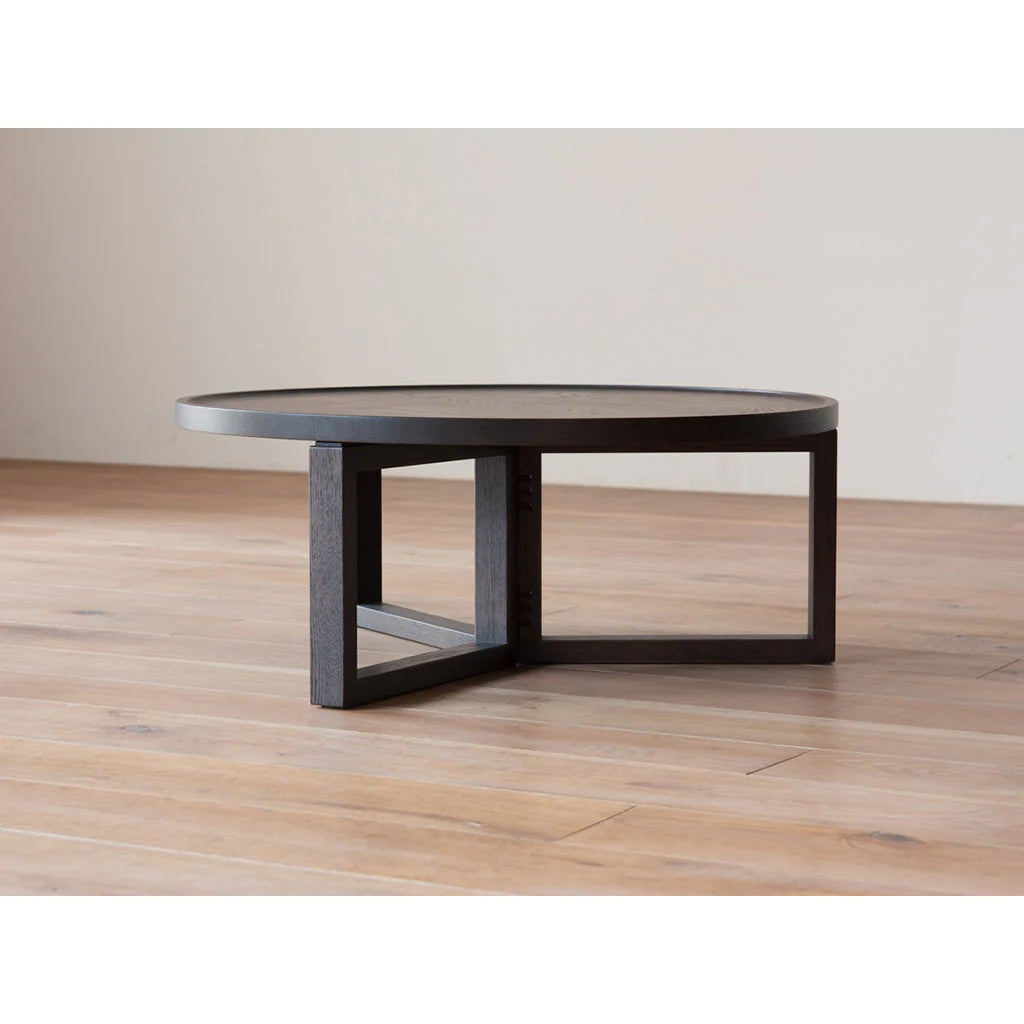 W700 x D700 x H280 . oak charcoal