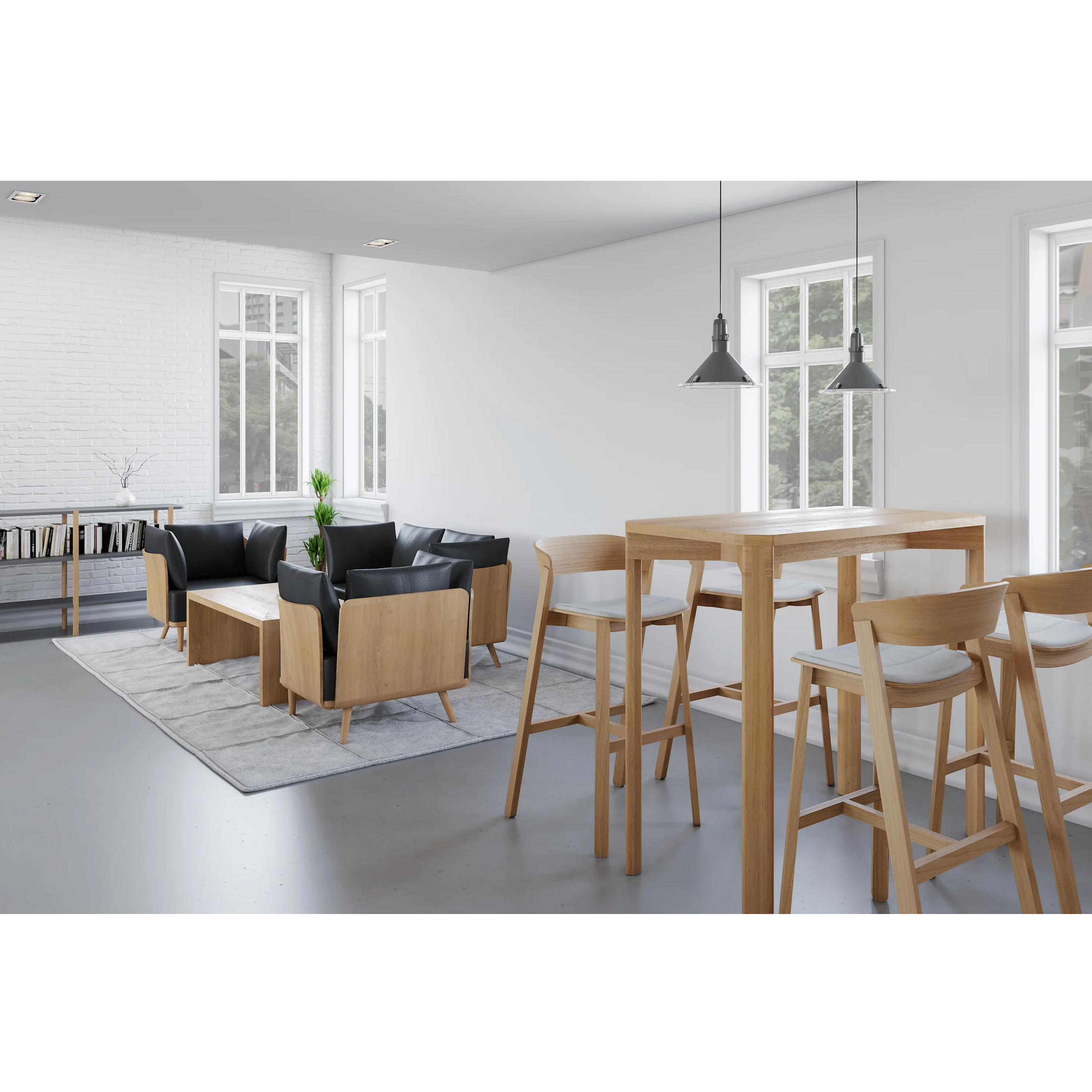 Natural Oak / Fabric Seat