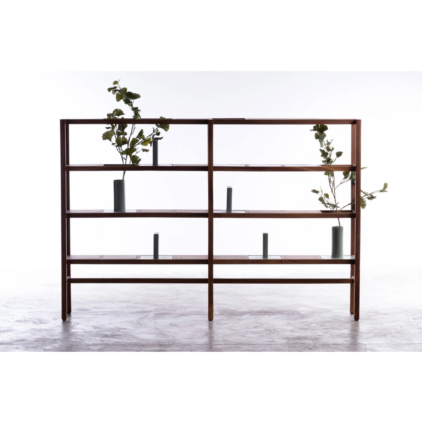 W1790 - 4 Layers / With Ceramic Vase & Bookends