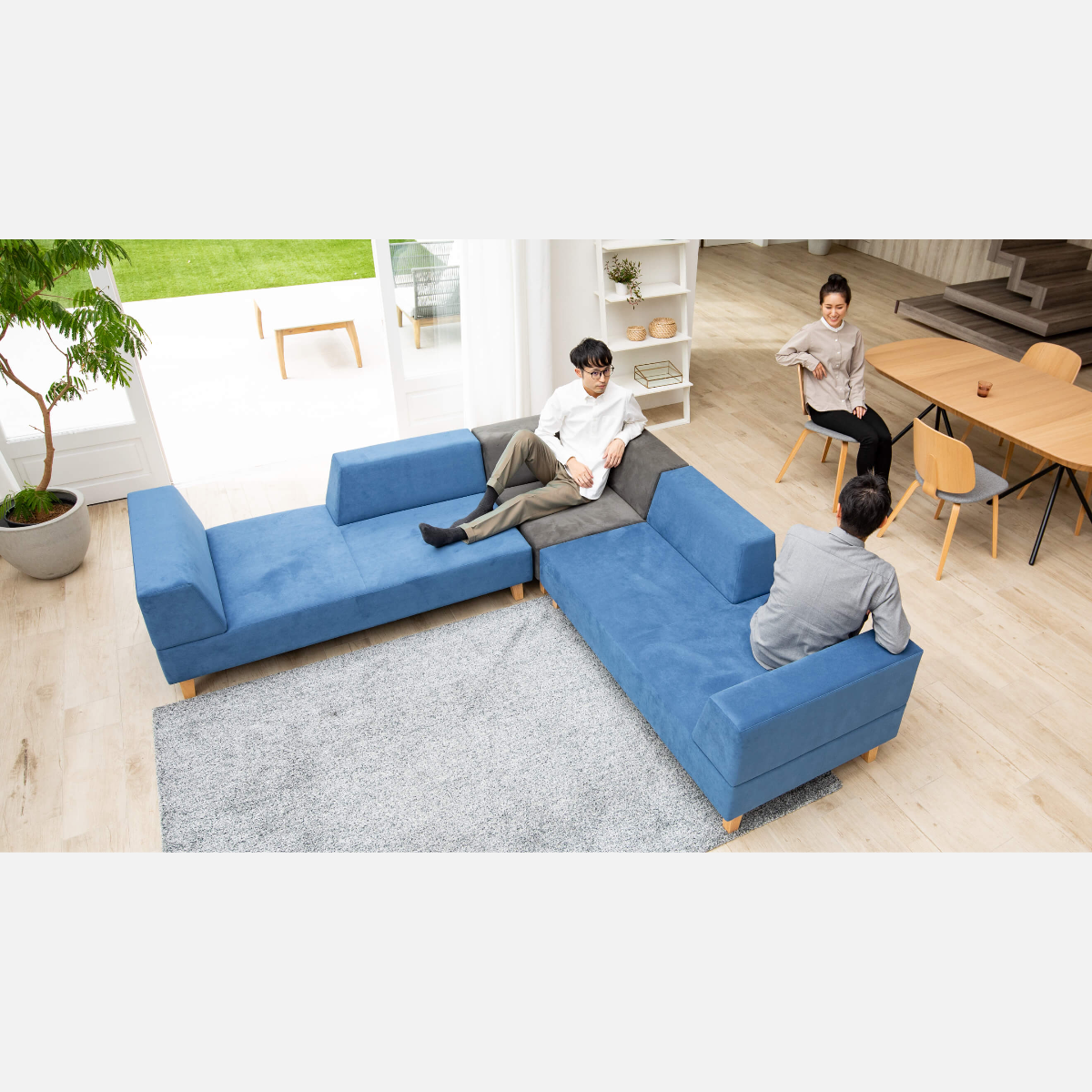 PIVO Sofa Set: 2P, Corner. 2P