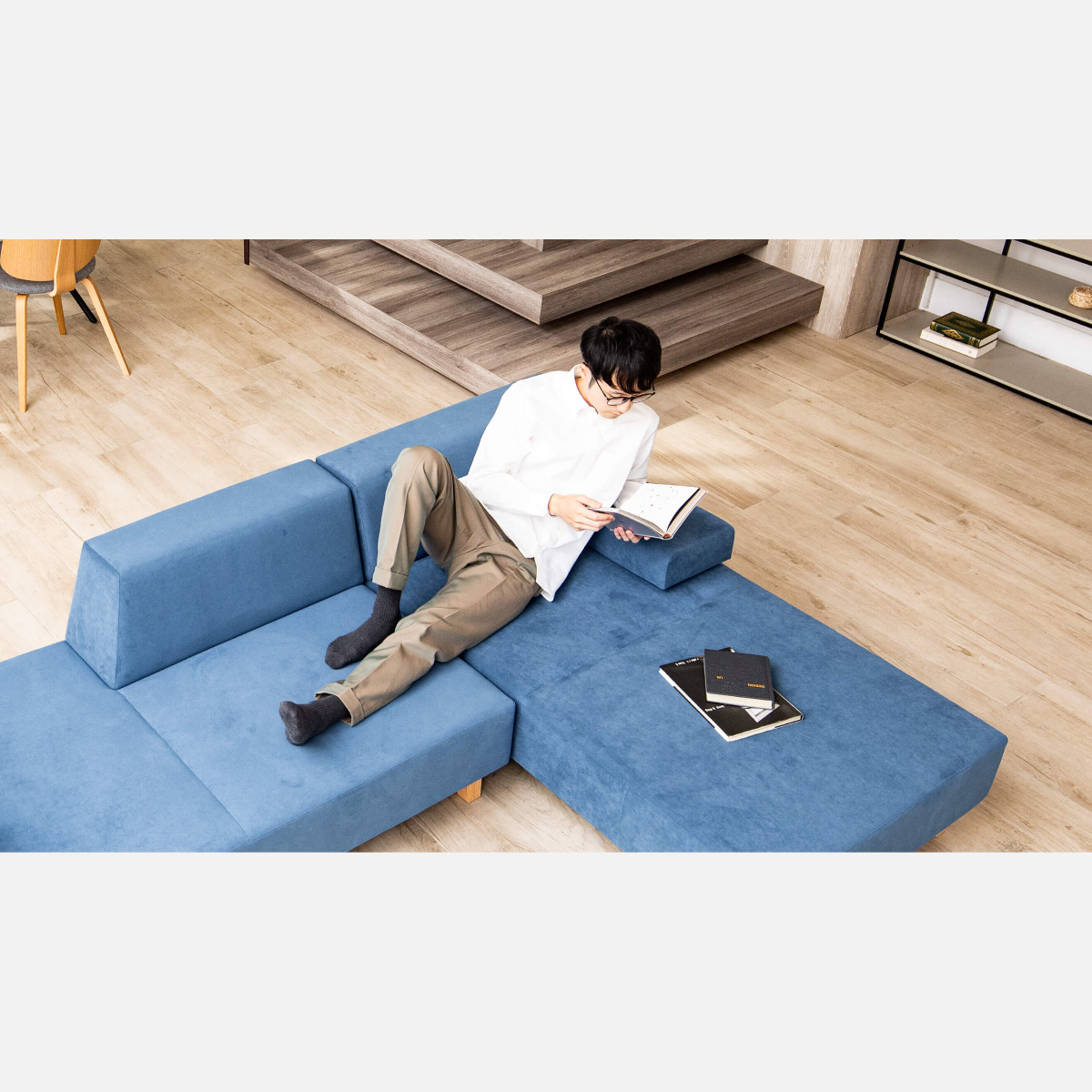 PIVO Sofa Set: 2P, 1P Long, Extra Arm Cushion