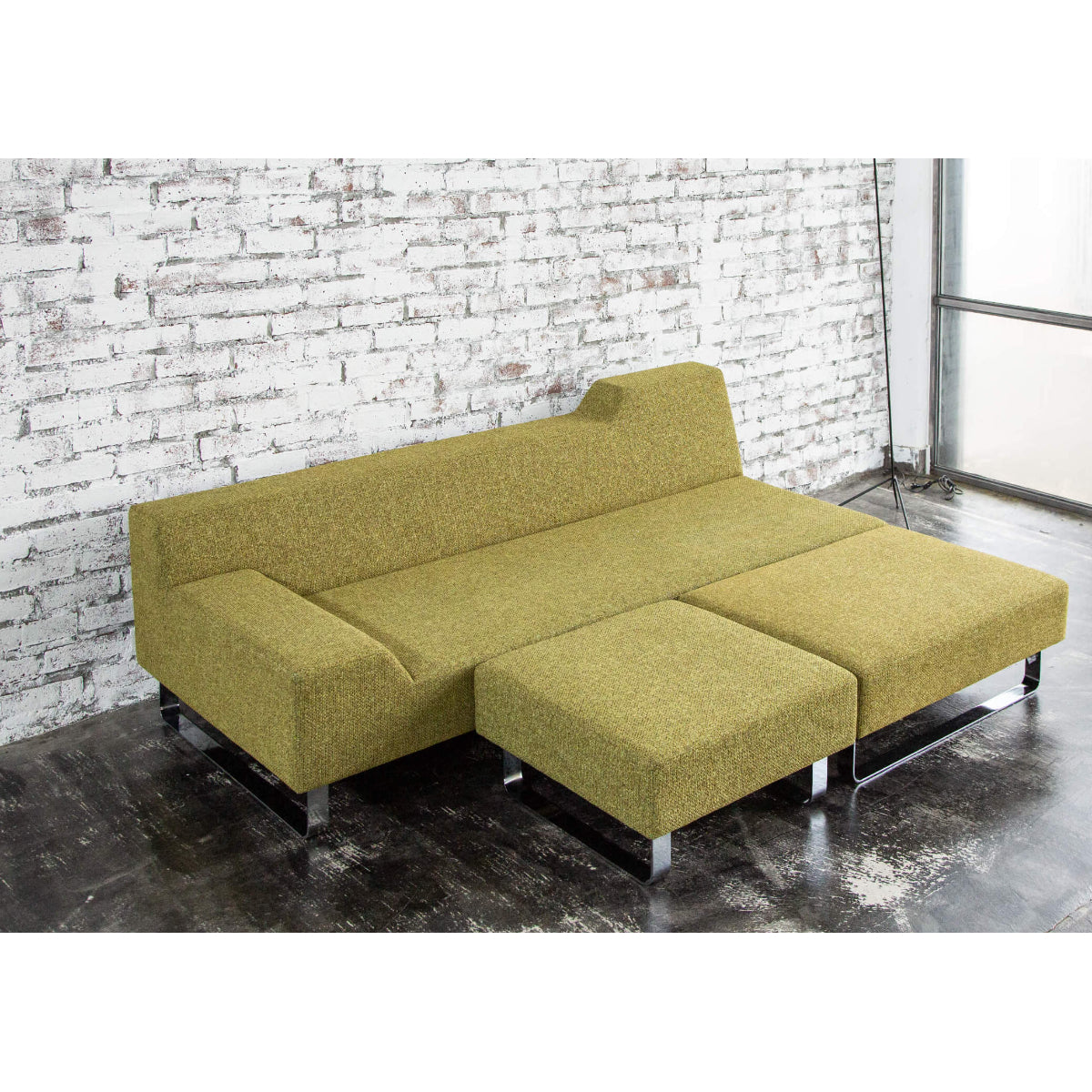 SIESTA Sofa Set: 2.5-seater, Stool (64x64), Stool (64x90)