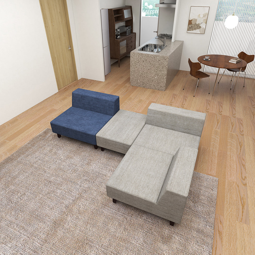 PIVO Sofa Set: 1P, Stool(Large), 2P