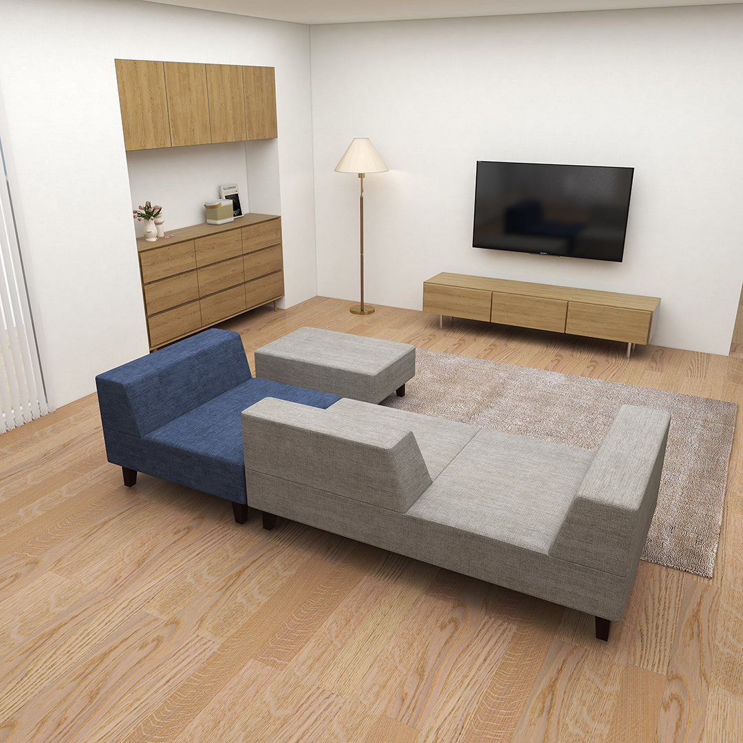 PIVO Sofa Set: Stool(Large), 1P, 2P