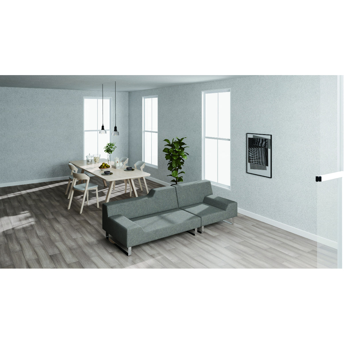 SIESTA Sofa Set:2-Seater Short, 1-Seater One-Arm(L)