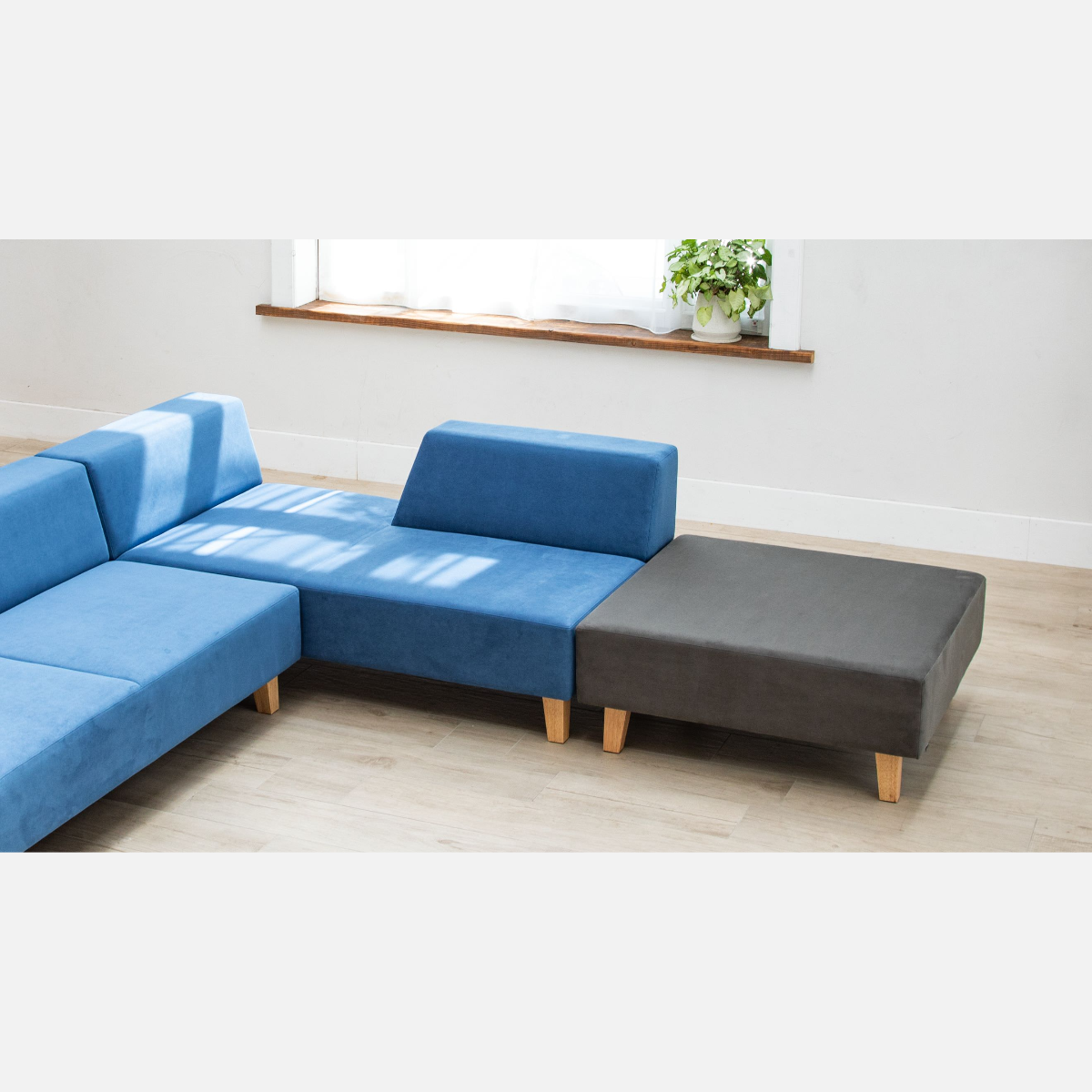 PIVO Sofa Set: 2P, Stool (X-Large)