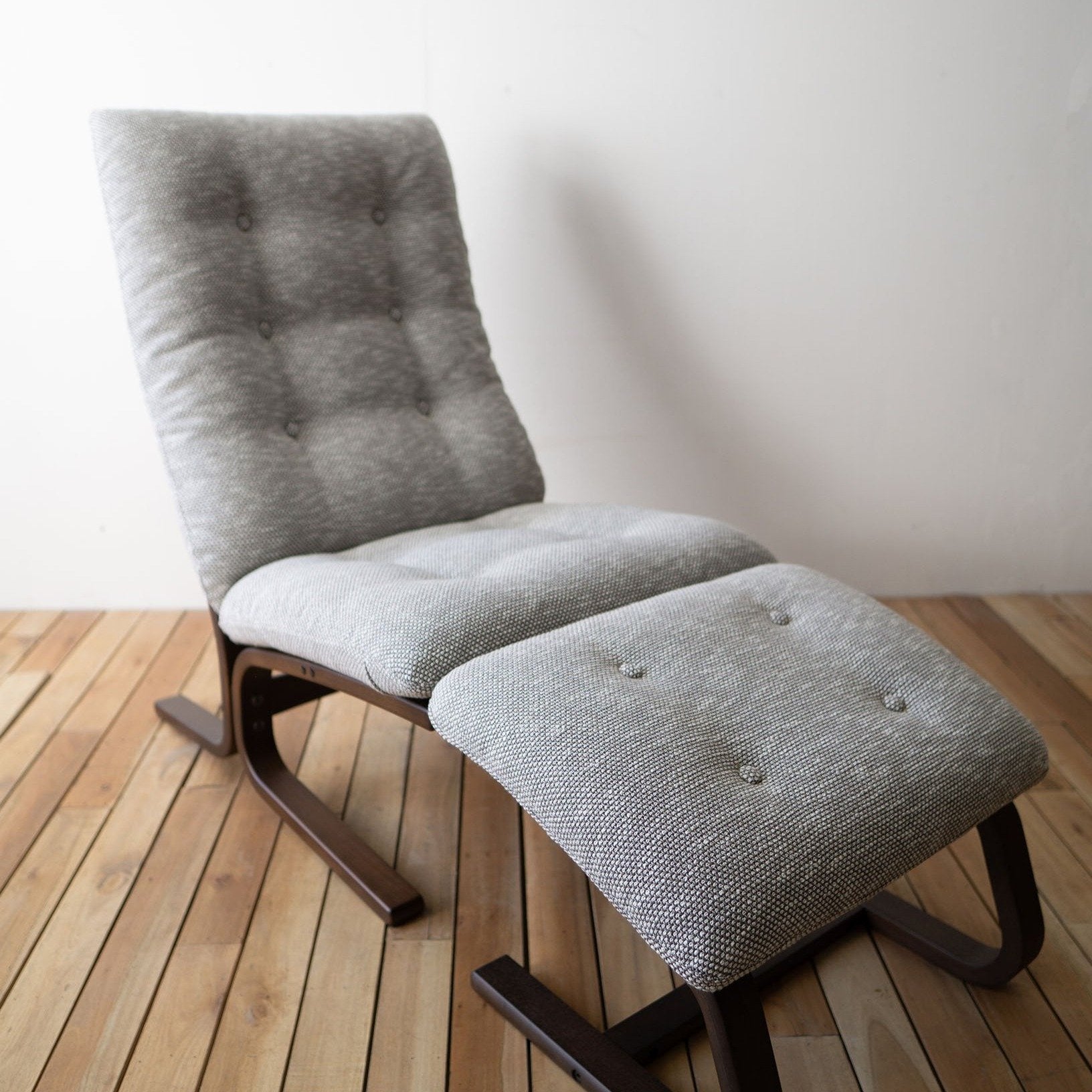 Agio Chair (Slim) No Armrest with Agio Stool in Walnut WP