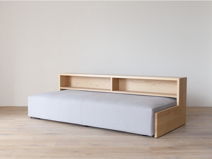 Daybed Base 098 & Wood Shelf 095