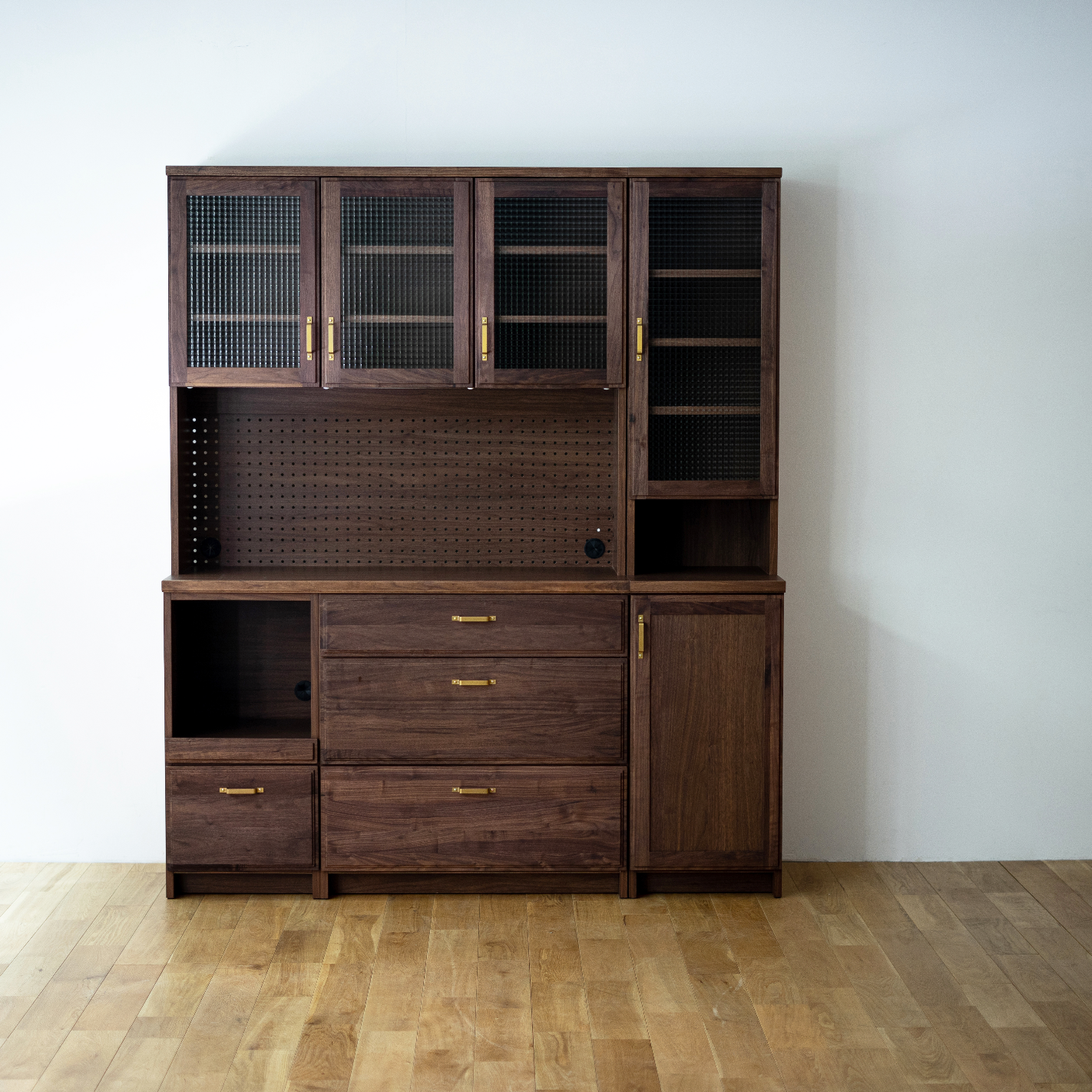 Lattice Glass & Copper Handle