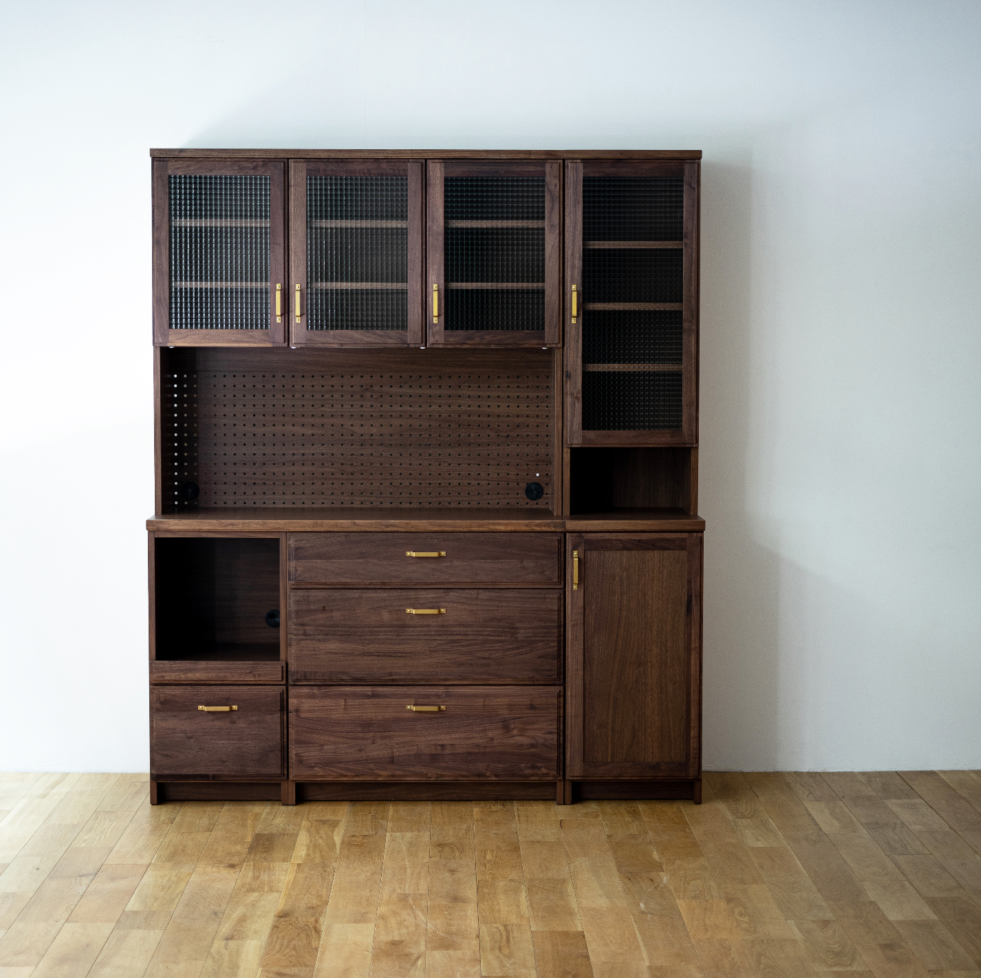 Lattice Glass & Copper Handle