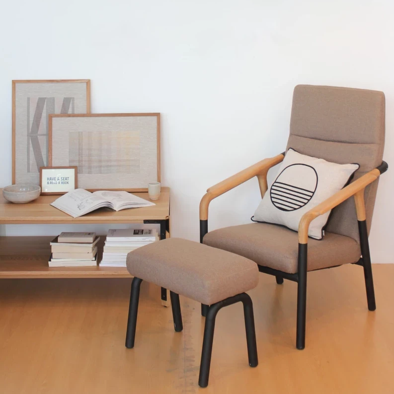 1P/Natural/Fabric Grey