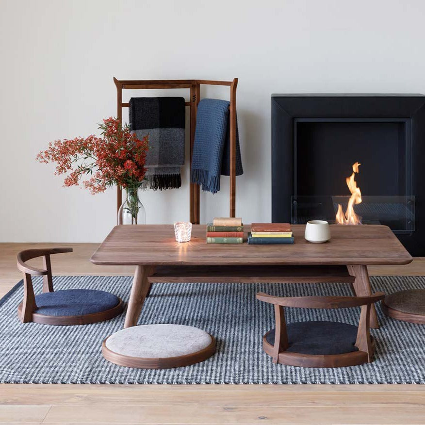 Walnut Oil/ Fabric Rank A Kaplis Midnight & Rank C Panama 806