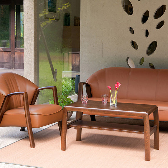 1P & 3P/Leather A/W7 Walnut Leg