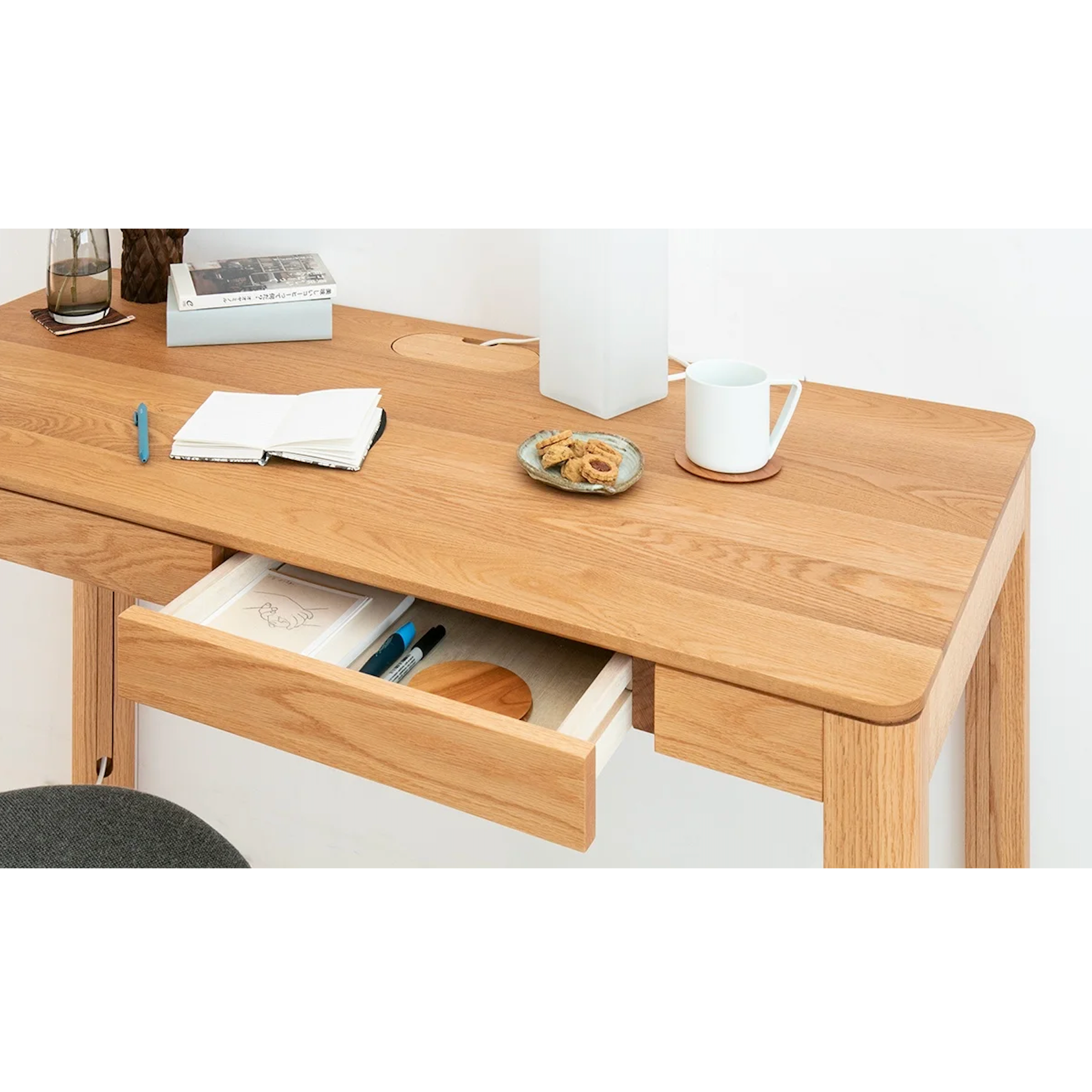 This item is "Mimosa Desk with Cable Storage". 