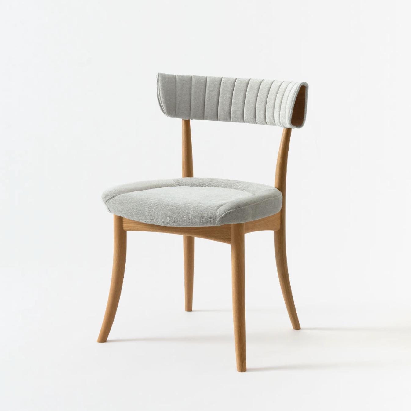Upholstered Back / Oak