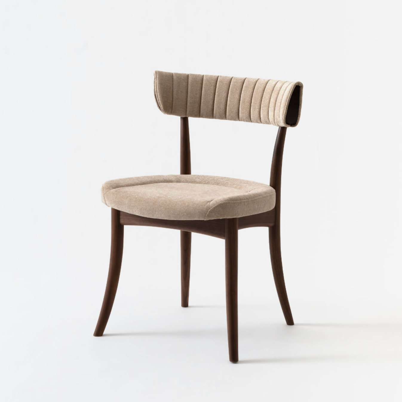 Upholstered Back / Walnut