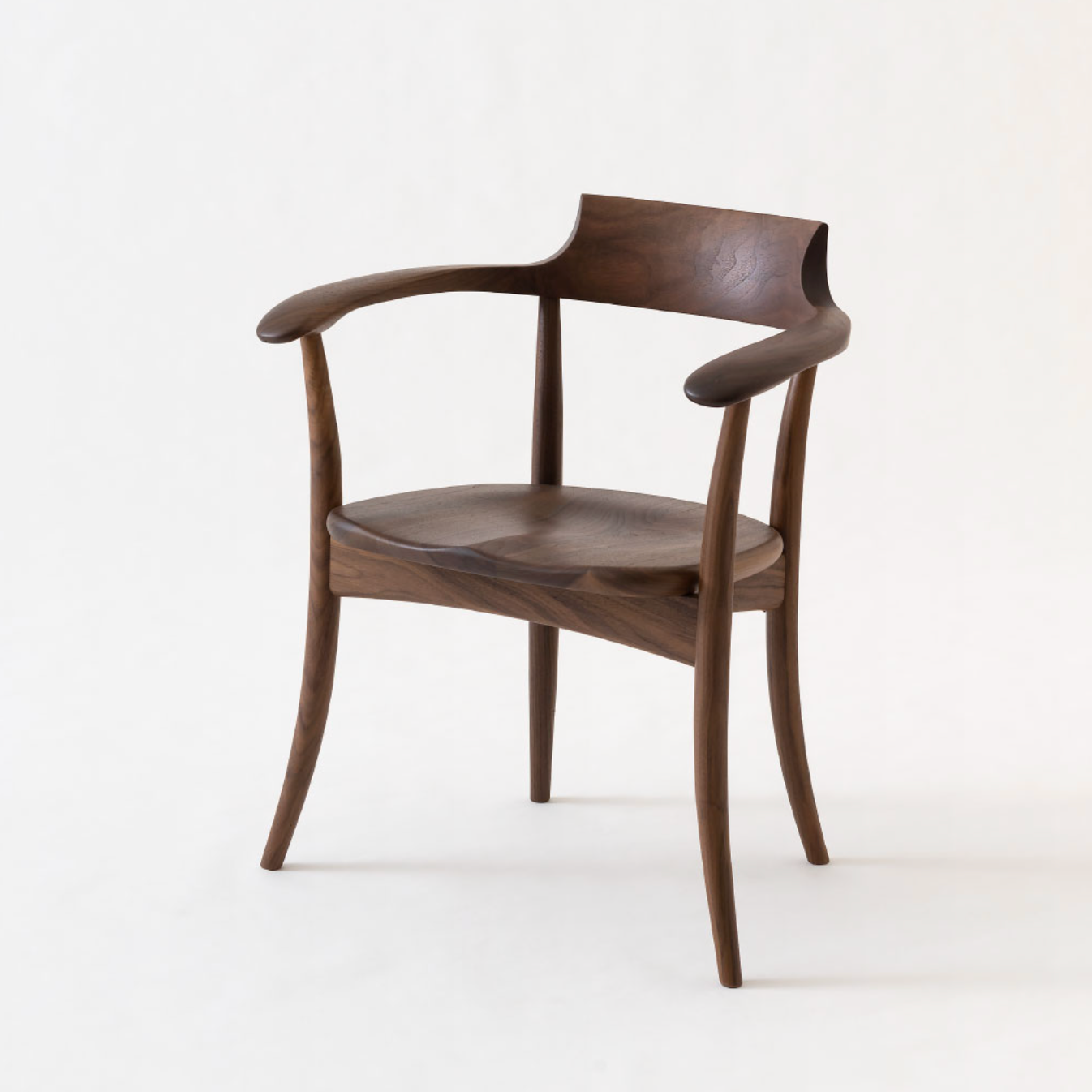 Wooden Back / Walnut / Wooden Seat