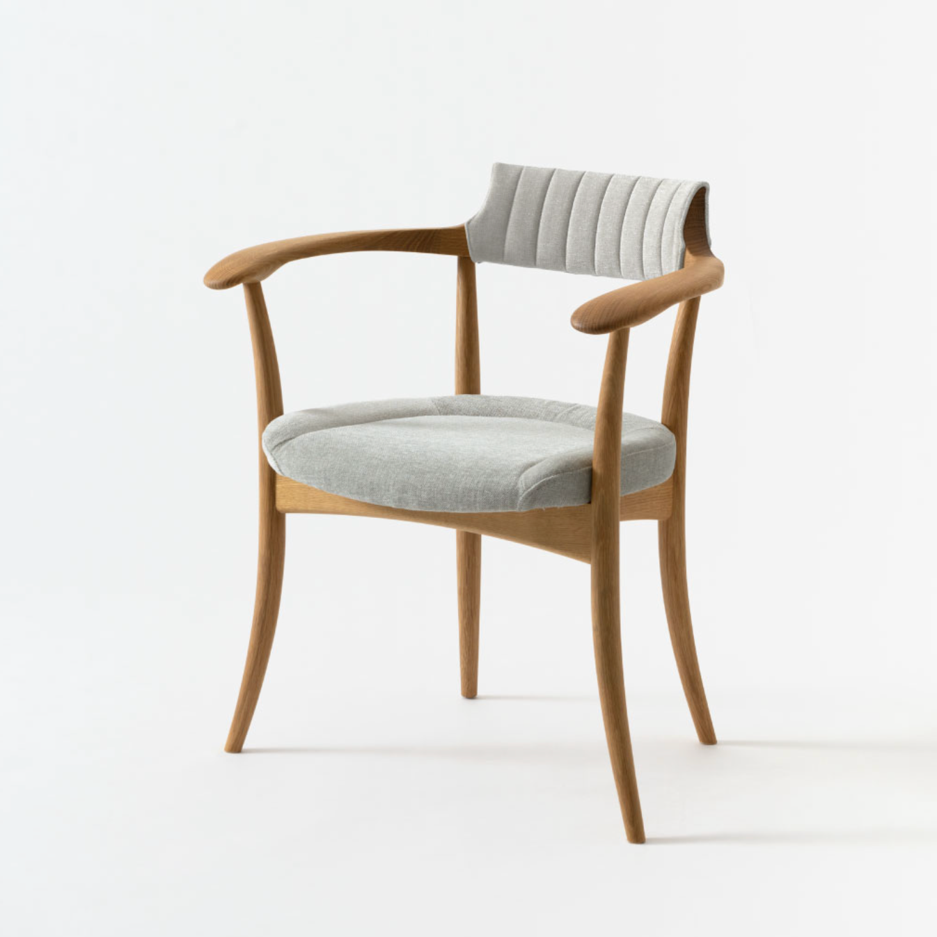 Upholstered Back / Oak