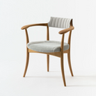 Upholstered Back / Oak