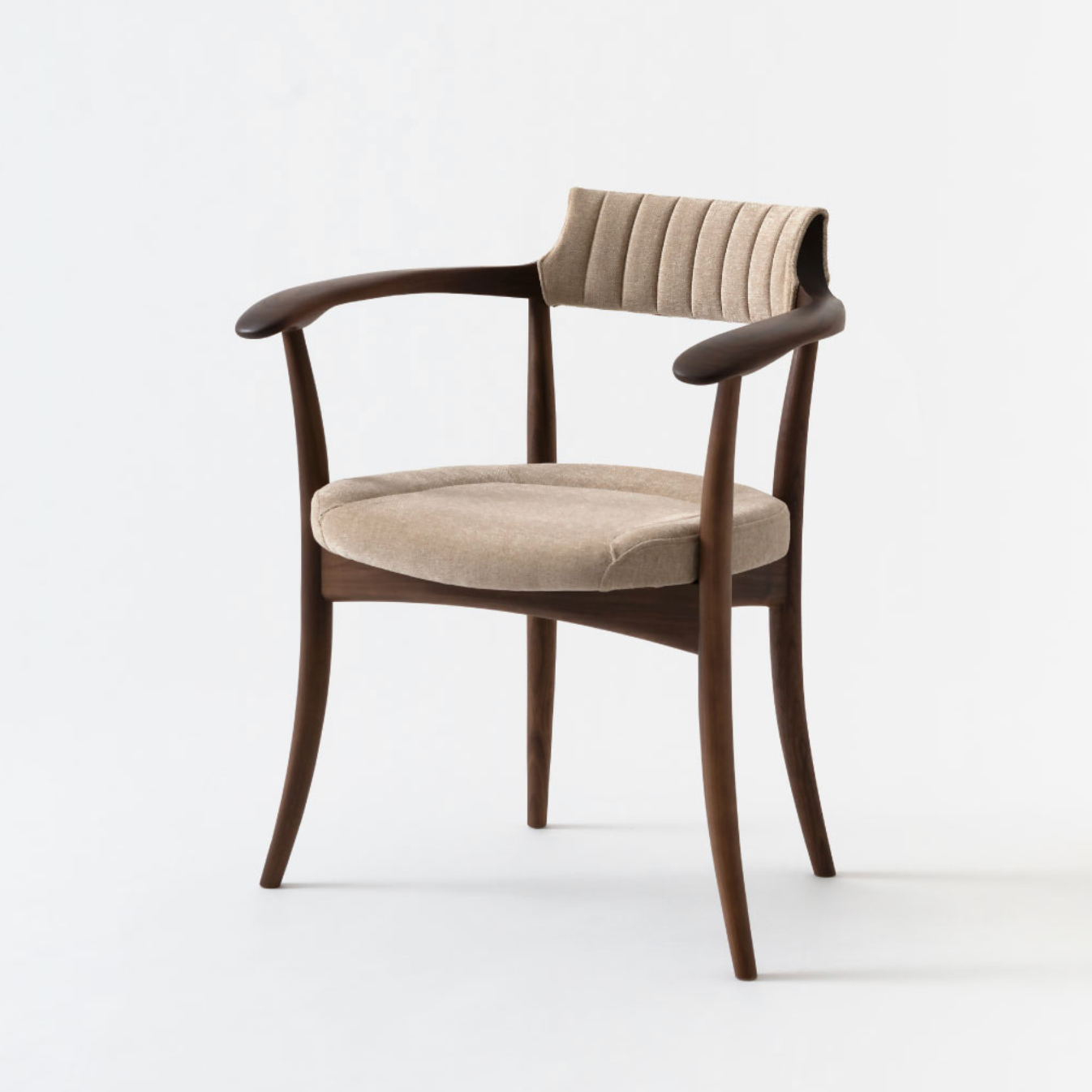 Upholstered Back / Walnut