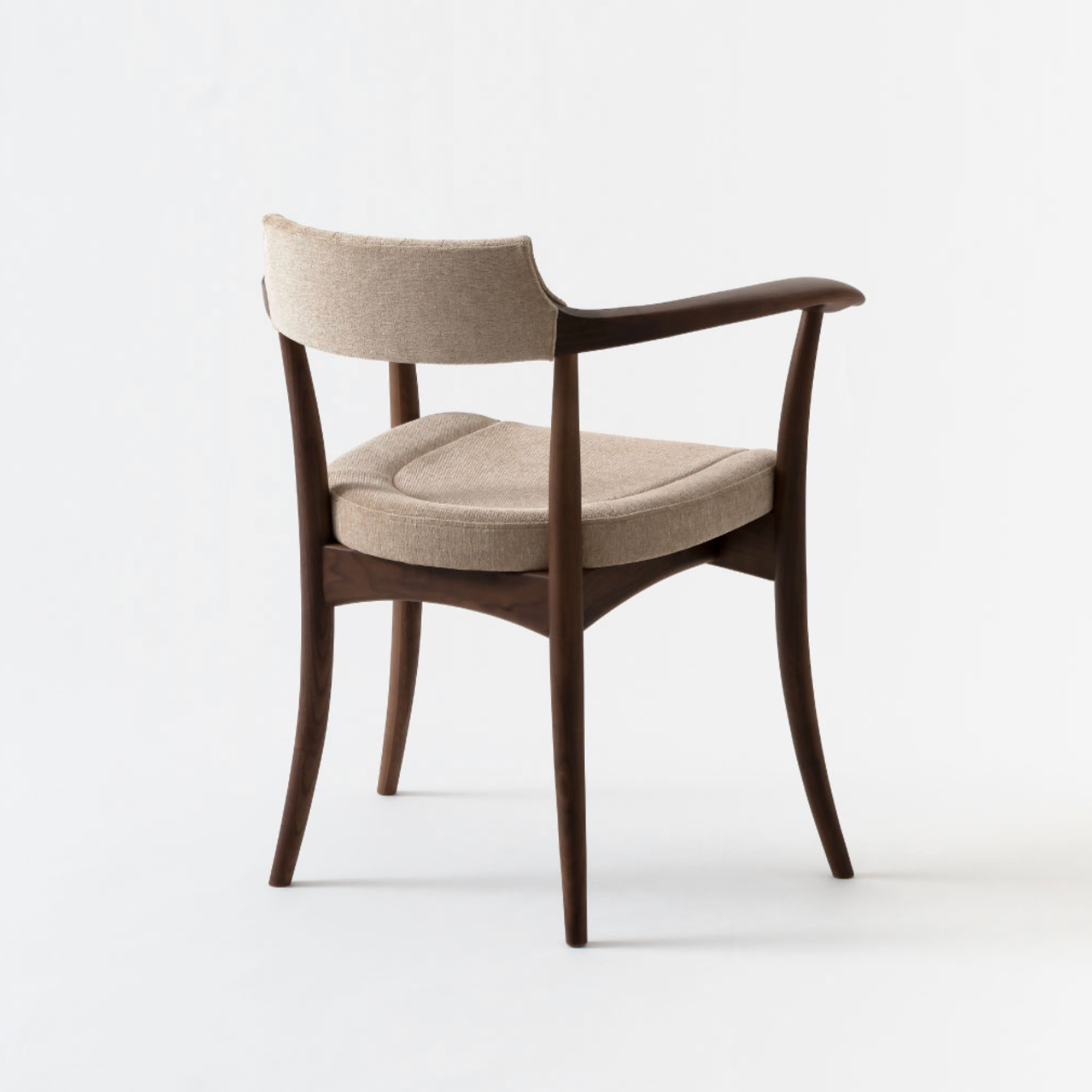 Upholstered Back / Walnut