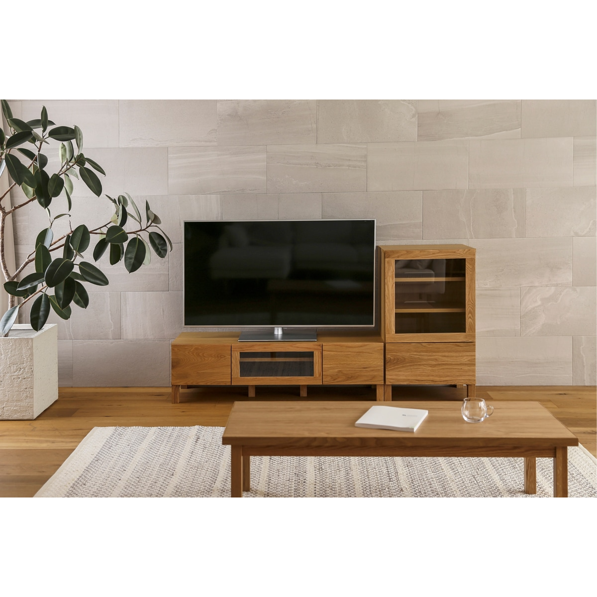 Oak / W1200 / Clear Glass