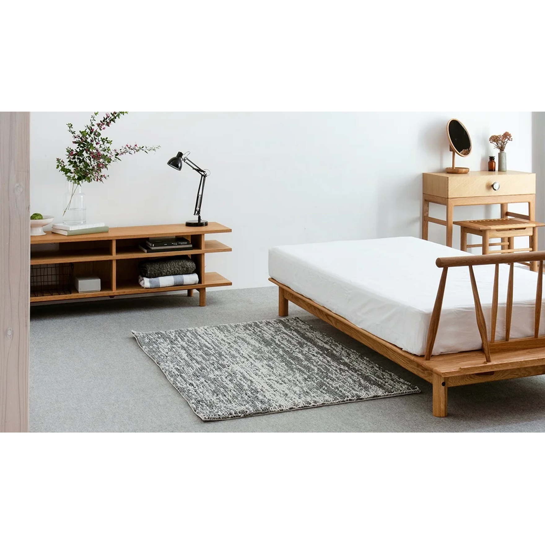 Single Bed in Oak