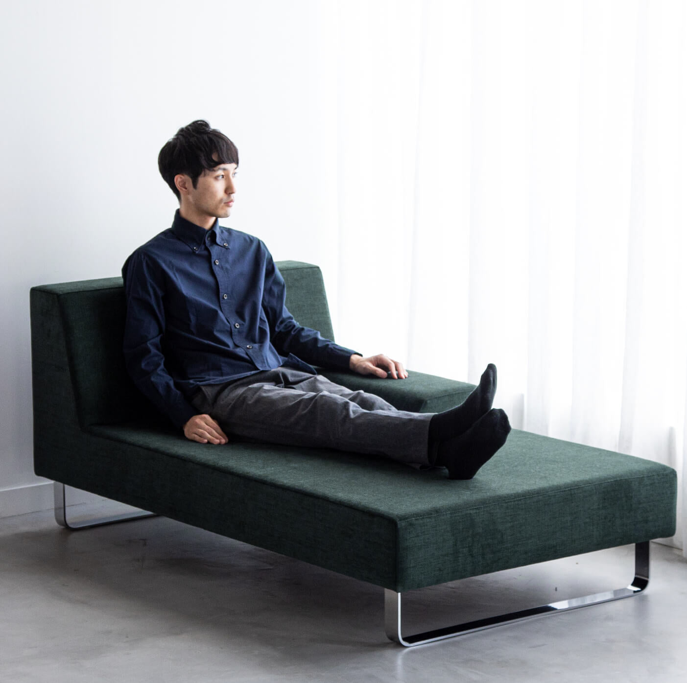 Flannel Sofa - SIESTA Sofa (1-seater Long, 90cm) – ALOT Living Limited