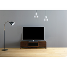 Walnut / W1200 / Black Glass