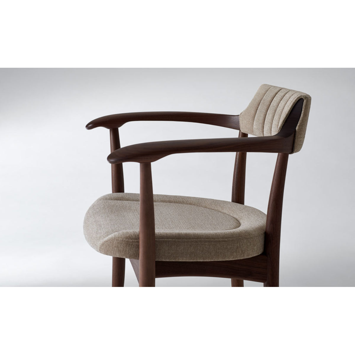 Upholstered Back / Walnut