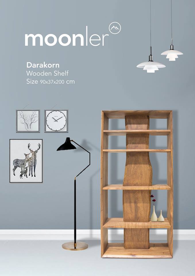 moonler - DARAKORN Wooden Shelf