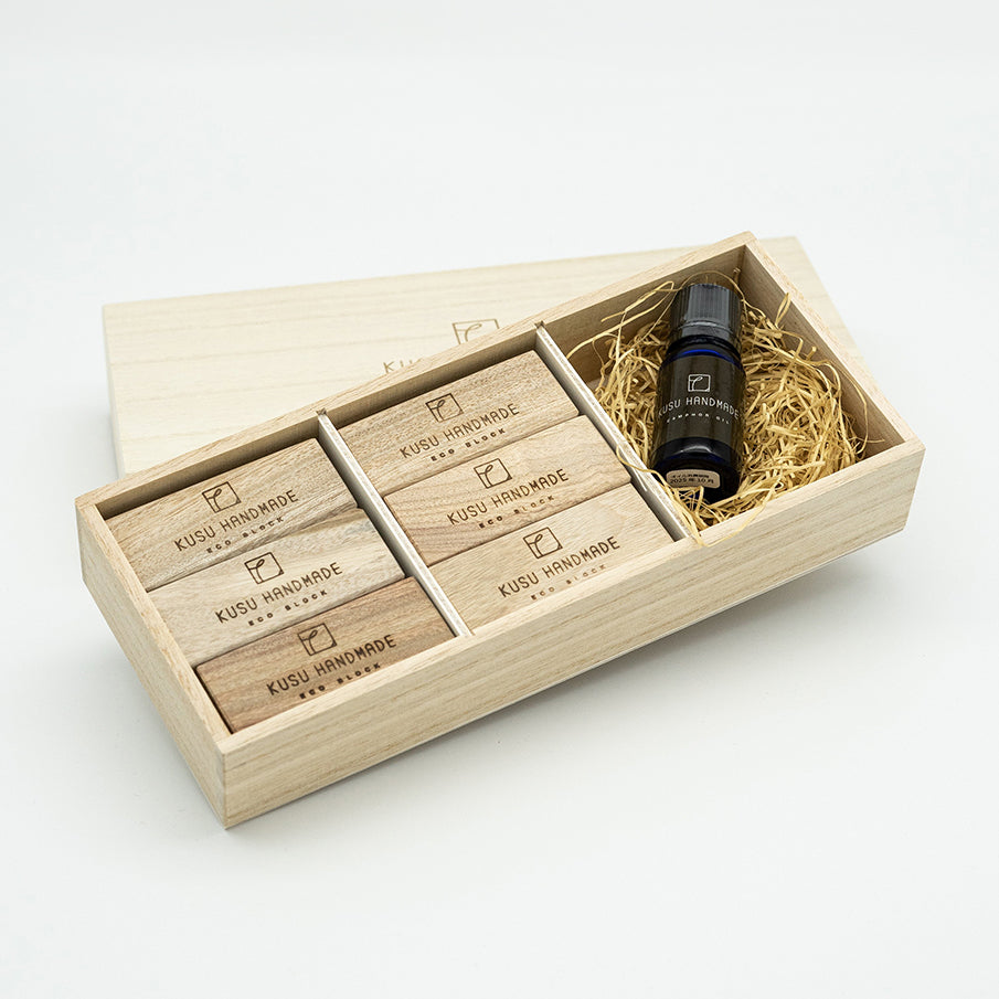 KUSU Handmade - Eco Block with Camphor Oil Box set